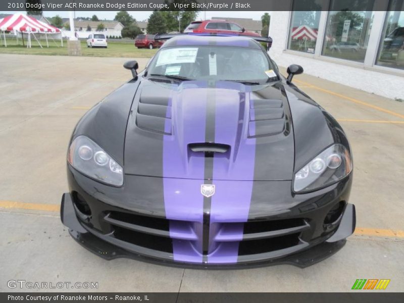 Viper Black/Purple / Black 2010 Dodge Viper ACR Roanoke Dodge Edition Coupe