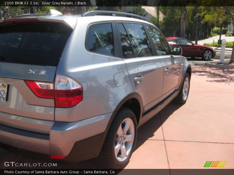 Silver Grey Metallic / Black 2008 BMW X3 3.0si
