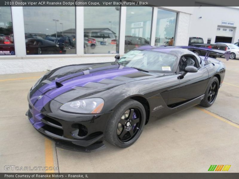Viper Black/Purple / Black 2010 Dodge Viper ACR Roanoke Dodge Edition Coupe