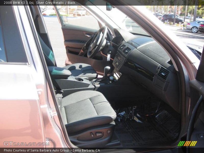 Silver Grey Metallic / Black 2008 BMW X3 3.0si