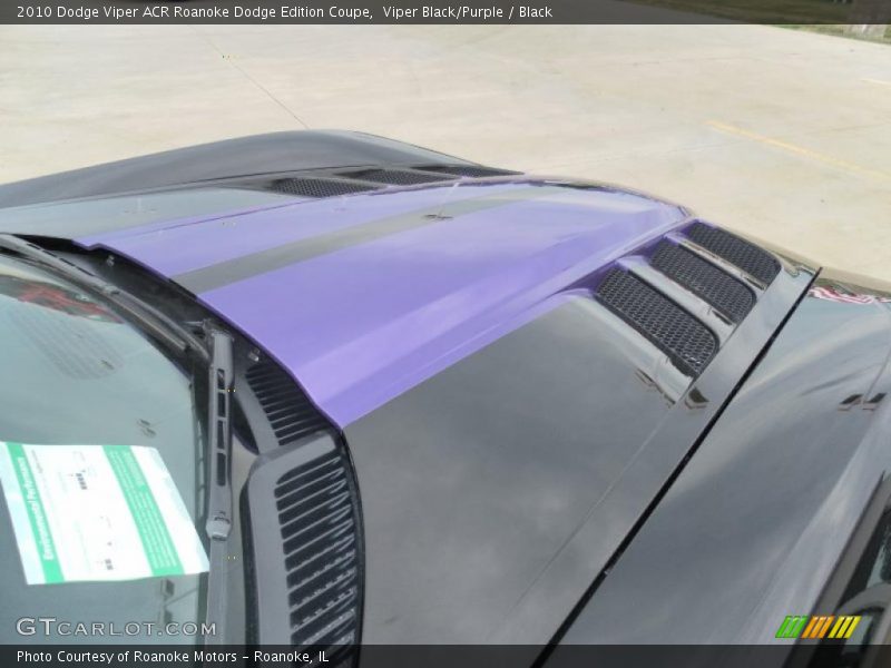 Viper Black/Purple / Black 2010 Dodge Viper ACR Roanoke Dodge Edition Coupe