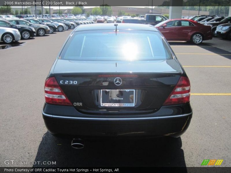 Black / Black 2006 Mercedes-Benz C 230 Sport