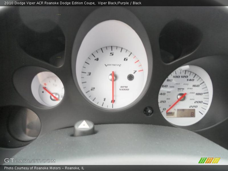Viper Black/Purple / Black 2010 Dodge Viper ACR Roanoke Dodge Edition Coupe