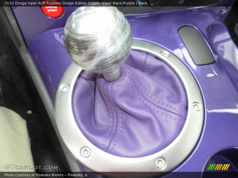Viper Black/Purple / Black 2010 Dodge Viper ACR Roanoke Dodge Edition Coupe