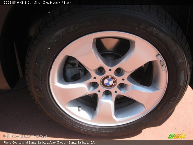 Silver Grey Metallic / Black 2008 BMW X3 3.0si