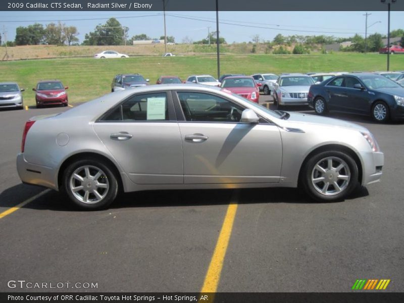 Radiant Silver / Ebony 2009 Cadillac CTS Sedan