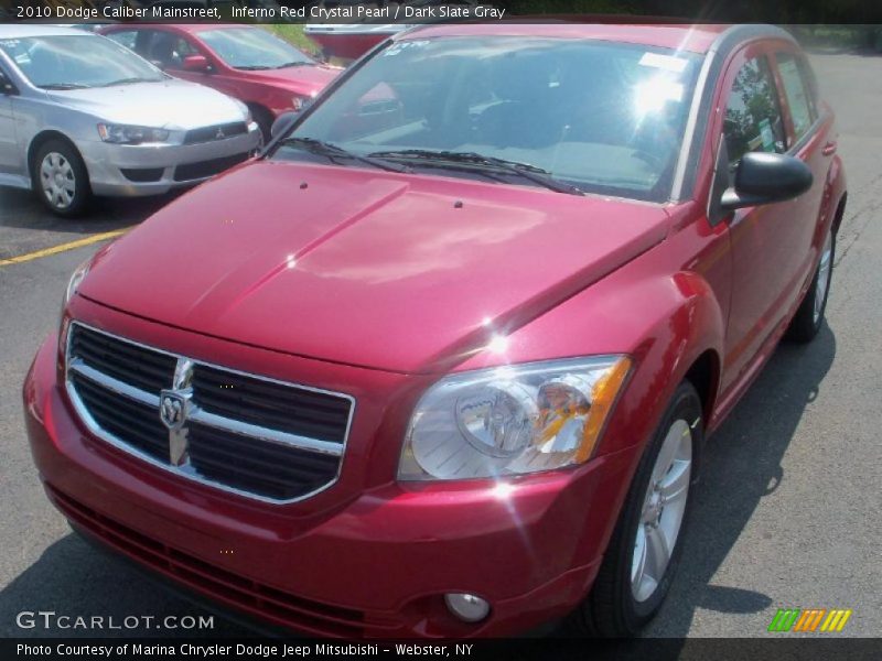 Inferno Red Crystal Pearl / Dark Slate Gray 2010 Dodge Caliber Mainstreet