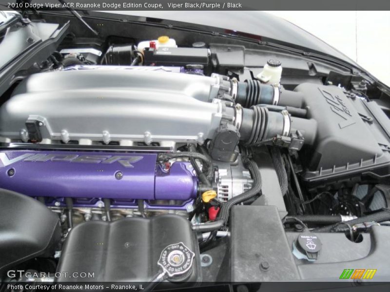Viper Black/Purple / Black 2010 Dodge Viper ACR Roanoke Dodge Edition Coupe