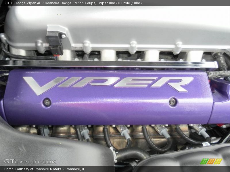 Viper Black/Purple / Black 2010 Dodge Viper ACR Roanoke Dodge Edition Coupe