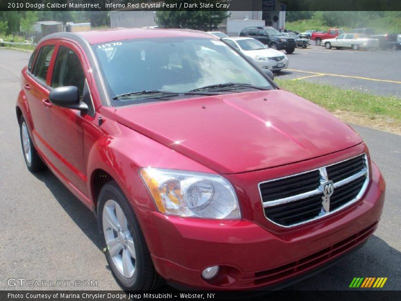 Inferno Red Crystal Pearl / Dark Slate Gray 2010 Dodge Caliber Mainstreet