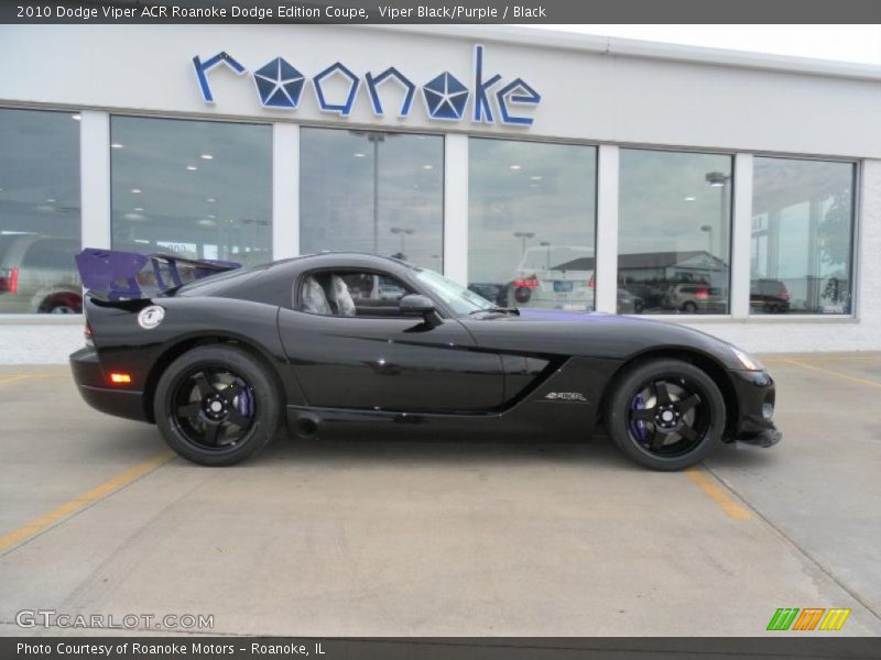 Viper Black/Purple / Black 2010 Dodge Viper ACR Roanoke Dodge Edition Coupe