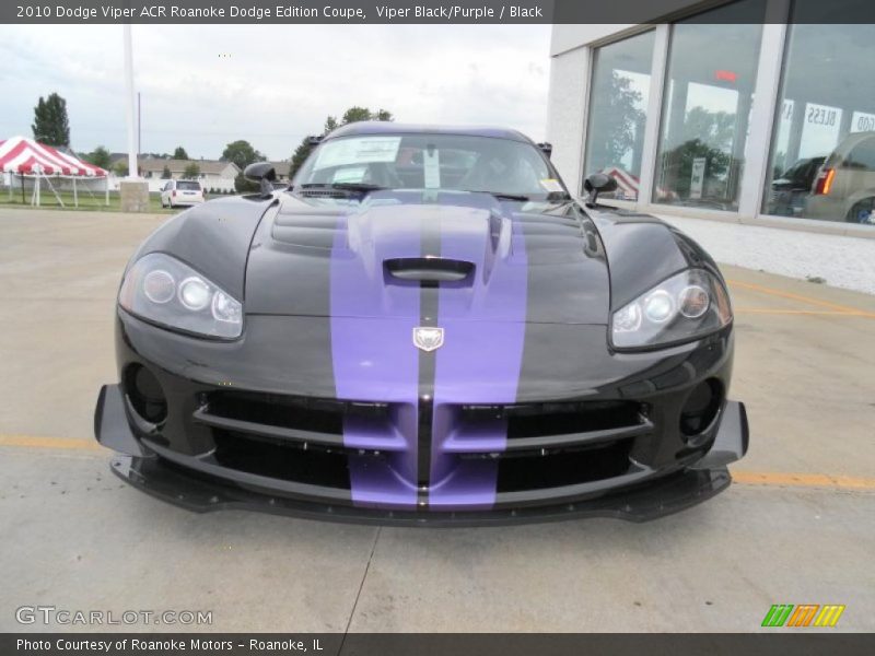 Viper Black/Purple / Black 2010 Dodge Viper ACR Roanoke Dodge Edition Coupe