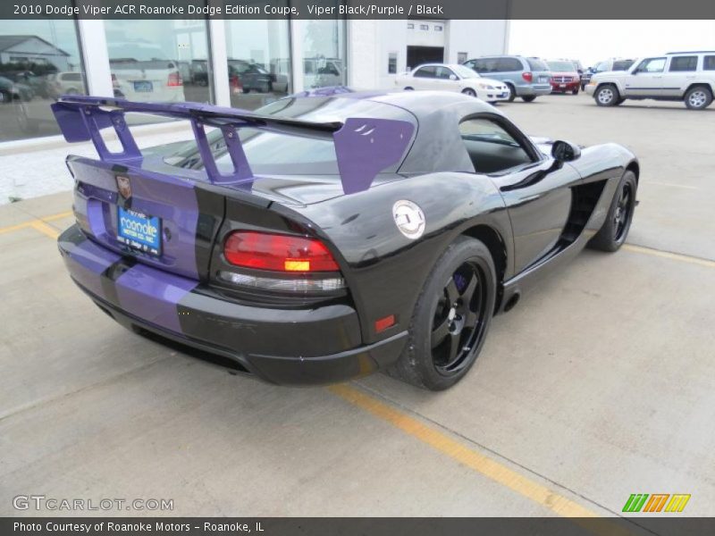 Viper Black/Purple / Black 2010 Dodge Viper ACR Roanoke Dodge Edition Coupe