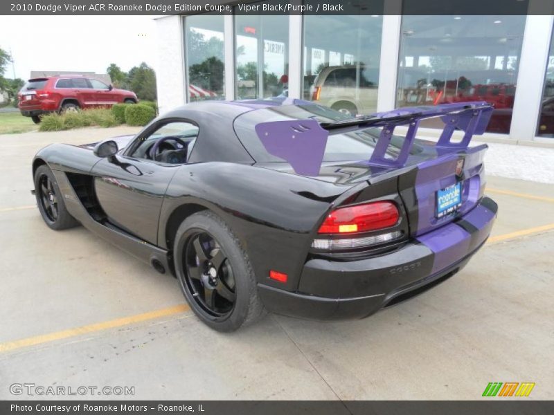 Viper Black/Purple / Black 2010 Dodge Viper ACR Roanoke Dodge Edition Coupe