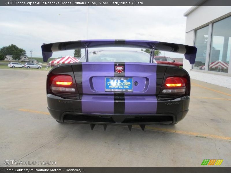 Viper Black/Purple / Black 2010 Dodge Viper ACR Roanoke Dodge Edition Coupe