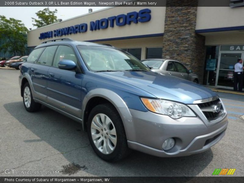 Newport Blue Pearl / Warm Ivory 2008 Subaru Outback 3.0R L.L.Bean Edition Wagon