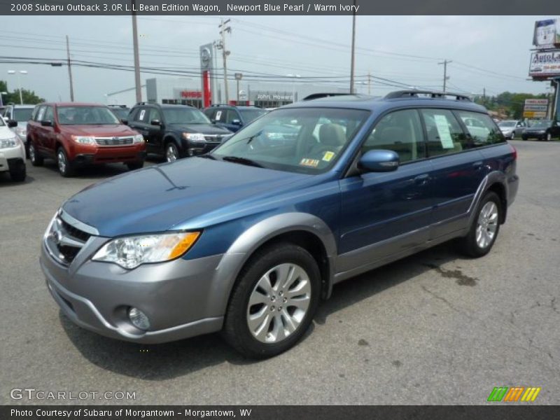 Newport Blue Pearl / Warm Ivory 2008 Subaru Outback 3.0R L.L.Bean Edition Wagon
