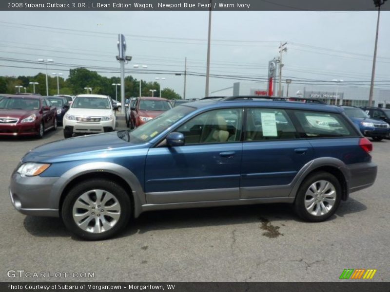 Newport Blue Pearl / Warm Ivory 2008 Subaru Outback 3.0R L.L.Bean Edition Wagon