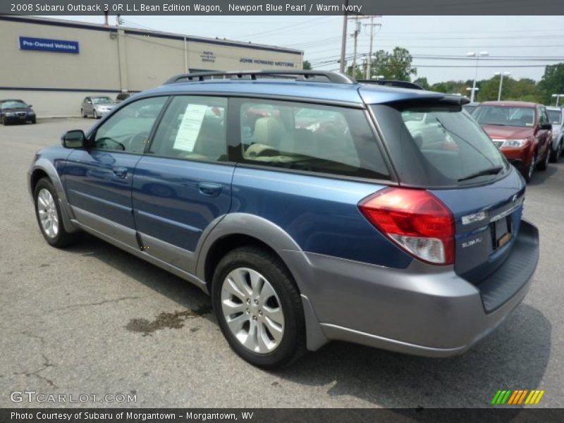 Newport Blue Pearl / Warm Ivory 2008 Subaru Outback 3.0R L.L.Bean Edition Wagon