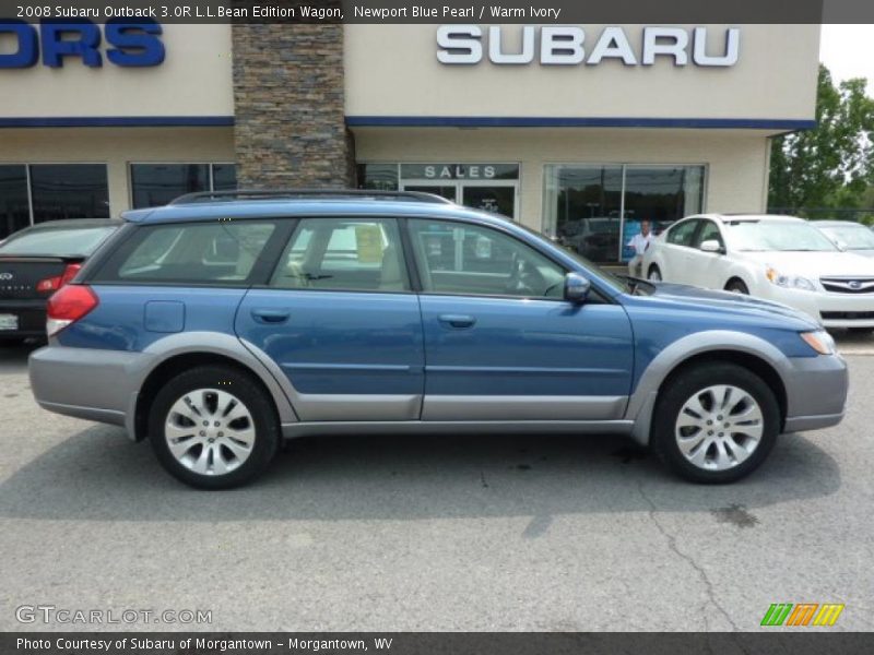 Newport Blue Pearl / Warm Ivory 2008 Subaru Outback 3.0R L.L.Bean Edition Wagon