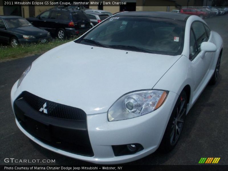 Northstar White / Dark Charcoal 2011 Mitsubishi Eclipse GS Sport Coupe