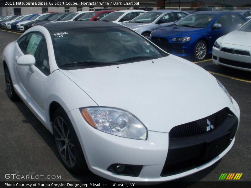 Northstar White / Dark Charcoal 2011 Mitsubishi Eclipse GS Sport Coupe