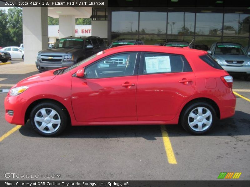 Radiant Red / Dark Charcoal 2010 Toyota Matrix 1.8