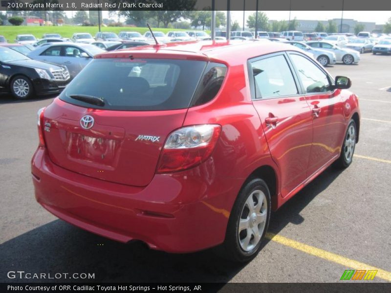 Radiant Red / Dark Charcoal 2010 Toyota Matrix 1.8