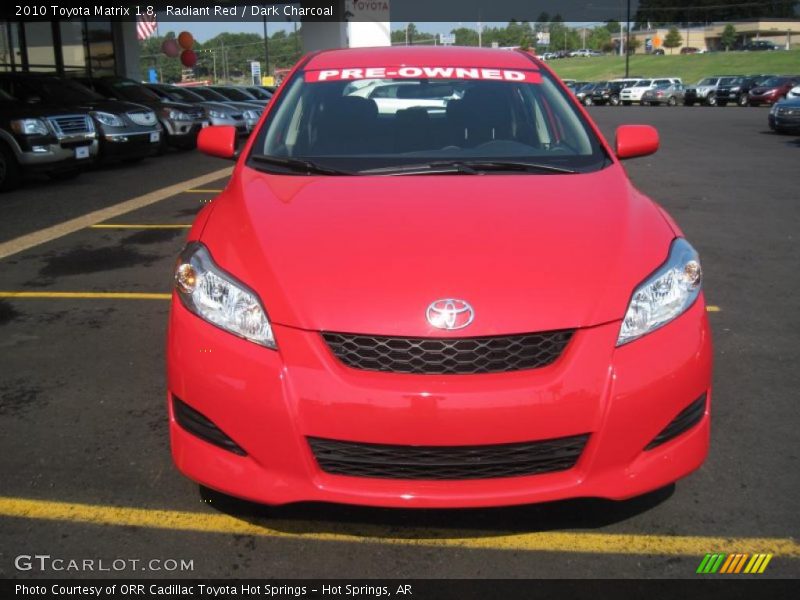 Radiant Red / Dark Charcoal 2010 Toyota Matrix 1.8