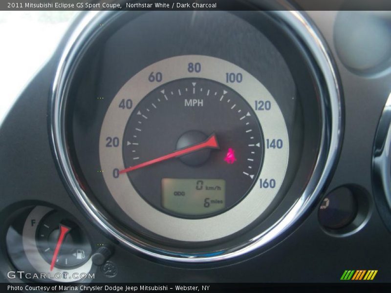Northstar White / Dark Charcoal 2011 Mitsubishi Eclipse GS Sport Coupe