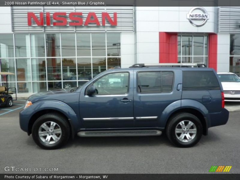 Silverton Blue / Graphite 2008 Nissan Pathfinder LE 4x4