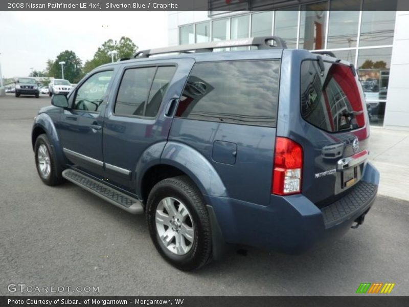 Silverton Blue / Graphite 2008 Nissan Pathfinder LE 4x4