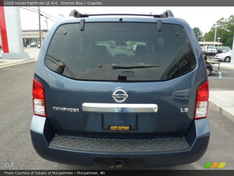 Silverton Blue / Graphite 2008 Nissan Pathfinder LE 4x4