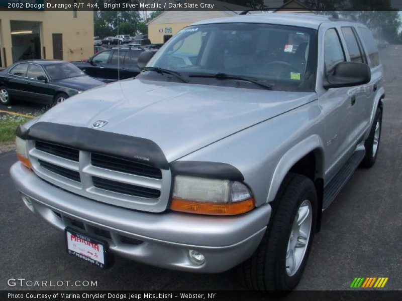 Bright Silver Metallic / Dark Slate Gray 2002 Dodge Durango R/T 4x4