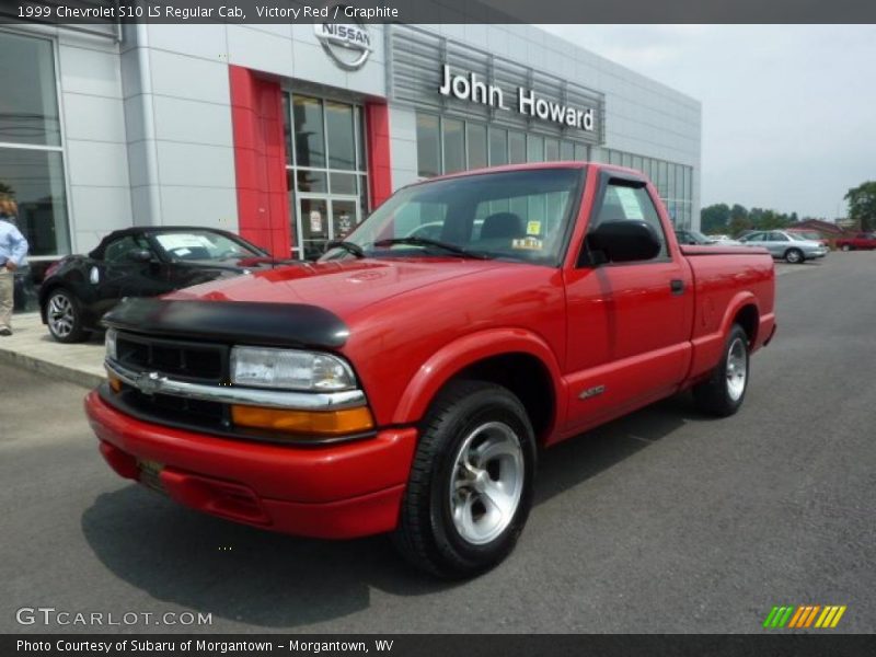Victory Red / Graphite 1999 Chevrolet S10 LS Regular Cab