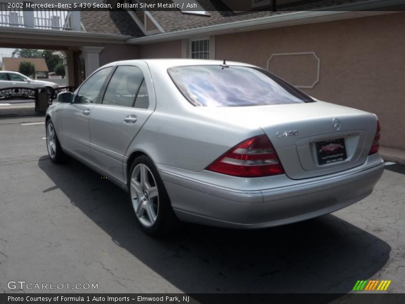 Brilliant Silver Metallic / Ash 2002 Mercedes-Benz S 430 Sedan