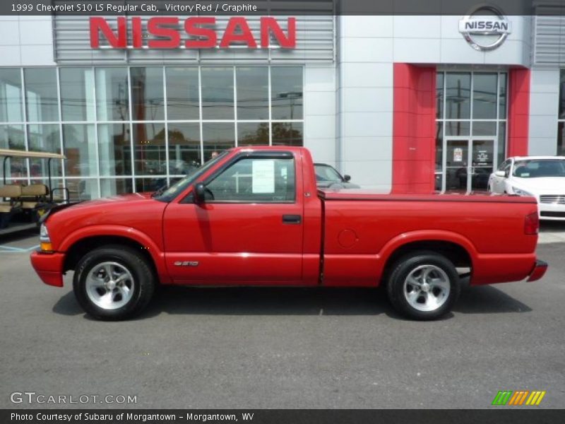 Victory Red / Graphite 1999 Chevrolet S10 LS Regular Cab