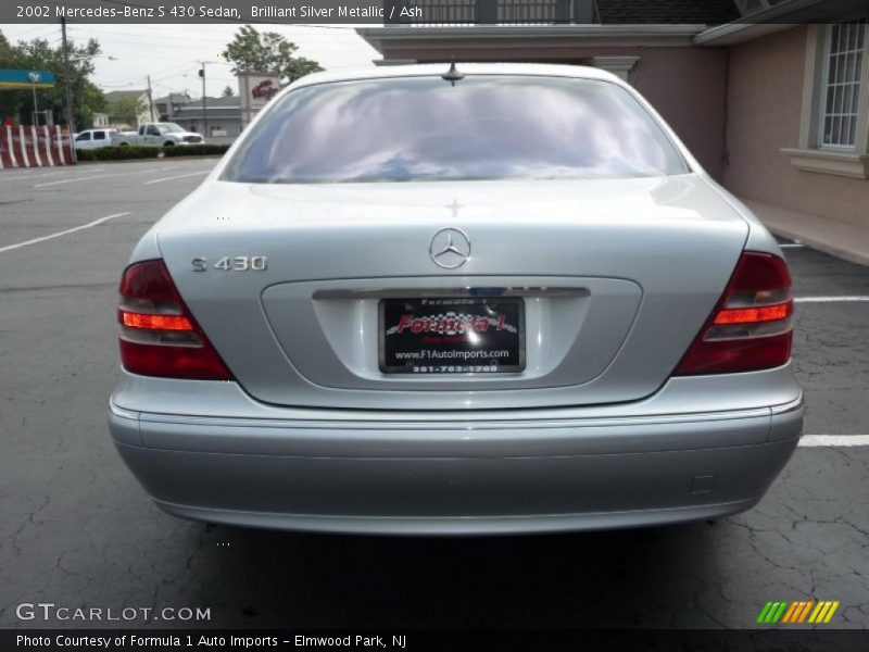 Brilliant Silver Metallic / Ash 2002 Mercedes-Benz S 430 Sedan