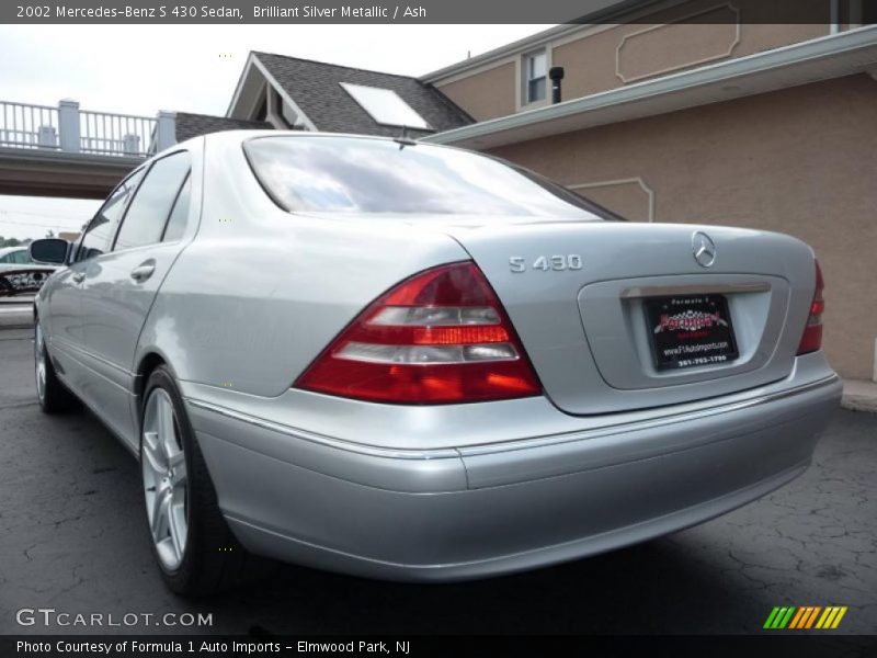 Brilliant Silver Metallic / Ash 2002 Mercedes-Benz S 430 Sedan