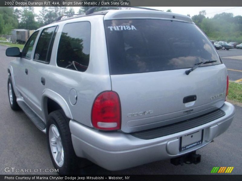 Bright Silver Metallic / Dark Slate Gray 2002 Dodge Durango R/T 4x4