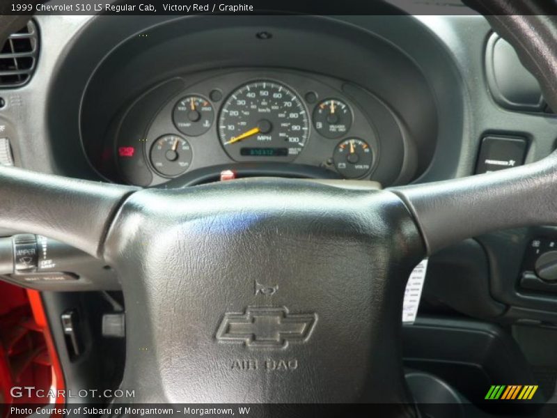 Victory Red / Graphite 1999 Chevrolet S10 LS Regular Cab