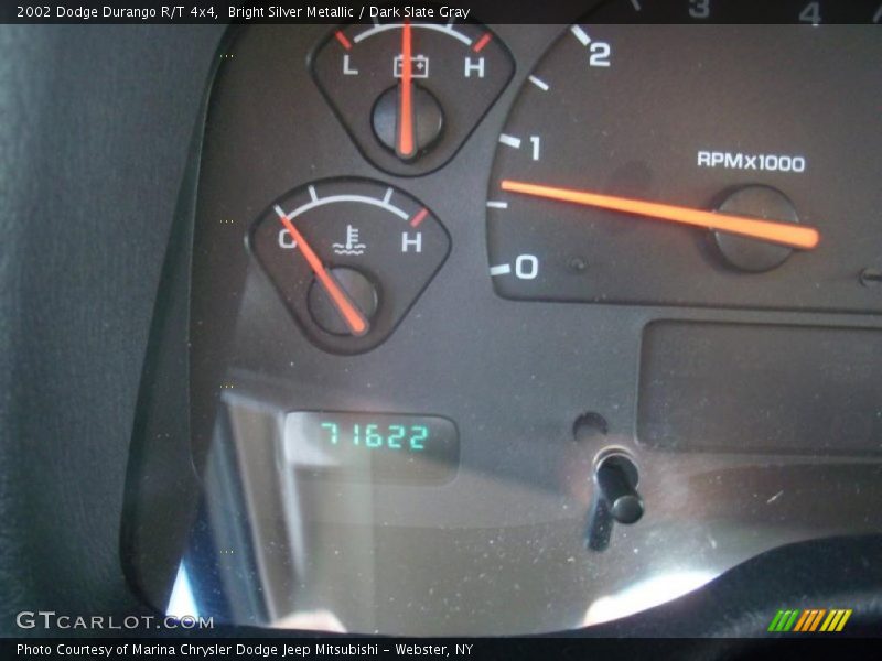 Bright Silver Metallic / Dark Slate Gray 2002 Dodge Durango R/T 4x4