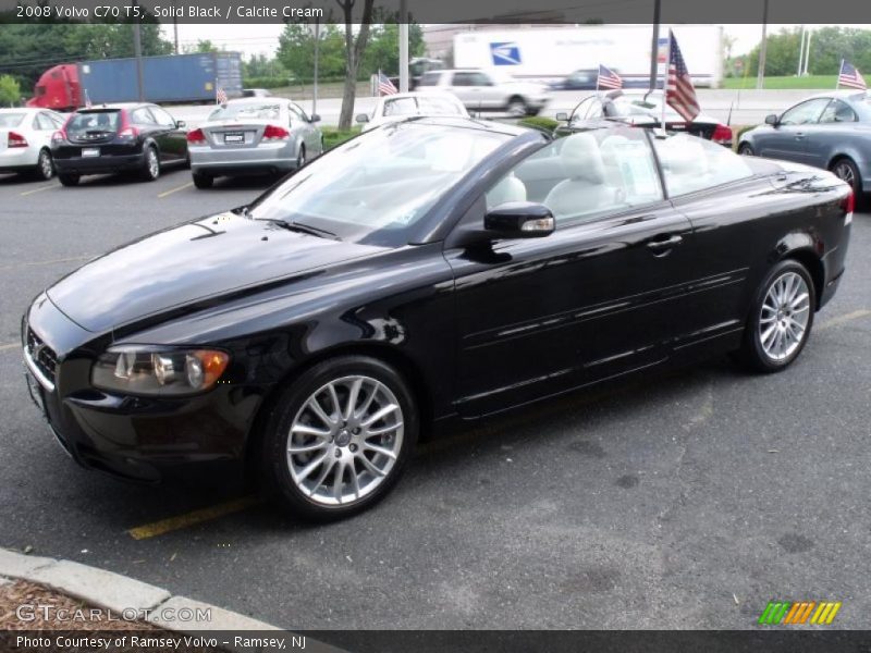 Solid Black / Calcite Cream 2008 Volvo C70 T5