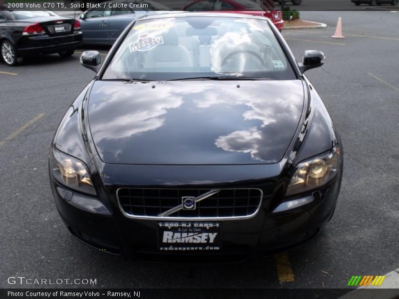 Solid Black / Calcite Cream 2008 Volvo C70 T5