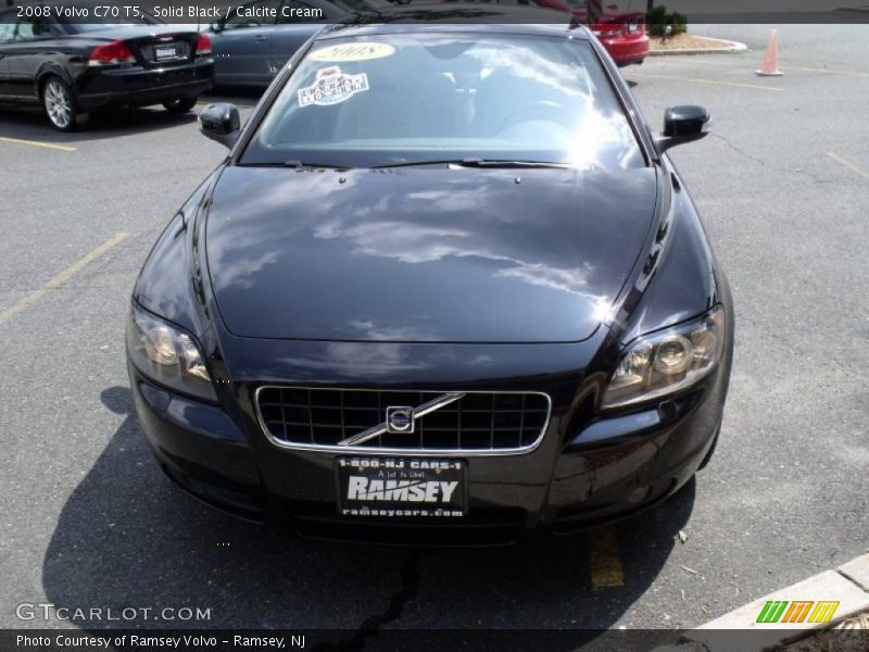 Solid Black / Calcite Cream 2008 Volvo C70 T5