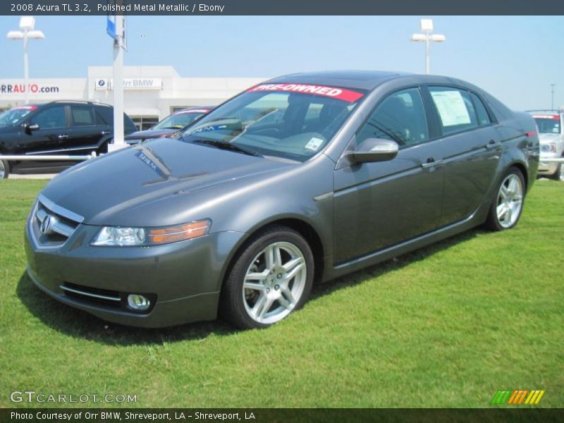 Polished Metal Metallic / Ebony 2008 Acura TL 3.2