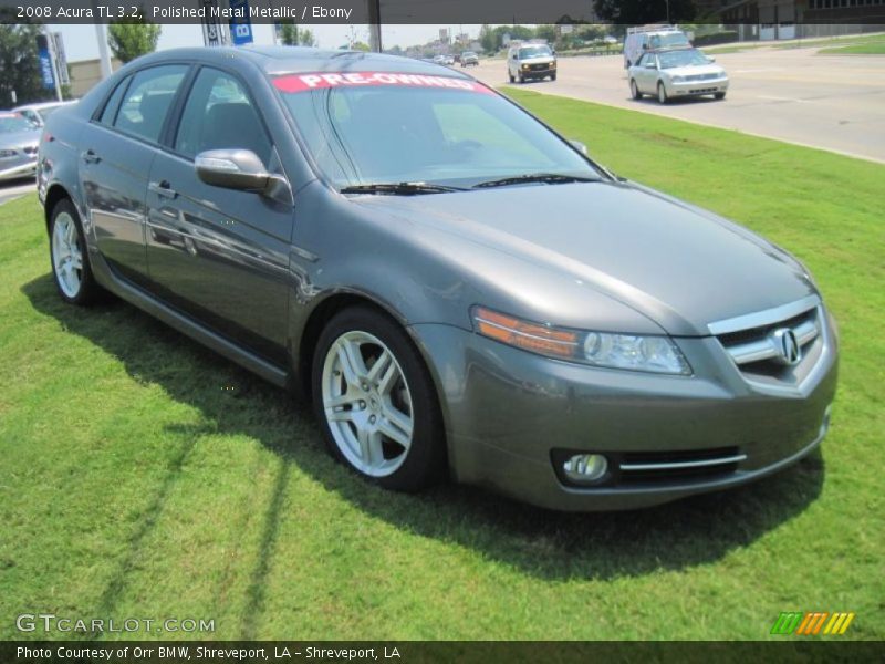 Polished Metal Metallic / Ebony 2008 Acura TL 3.2