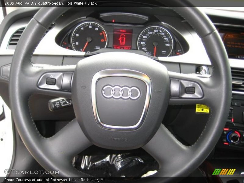 Ibis White / Black 2009 Audi A4 3.2 quattro Sedan