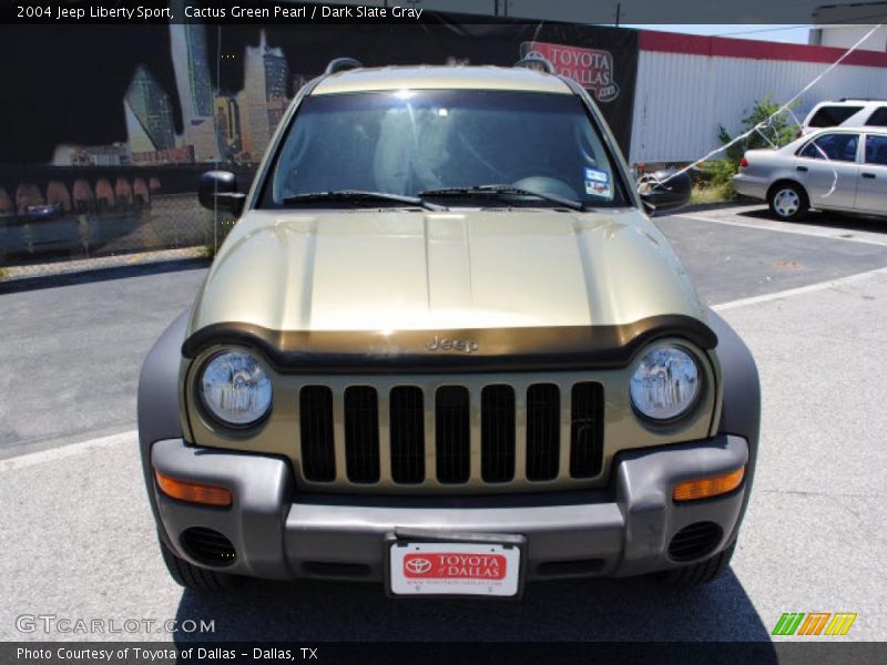 Cactus Green Pearl / Dark Slate Gray 2004 Jeep Liberty Sport