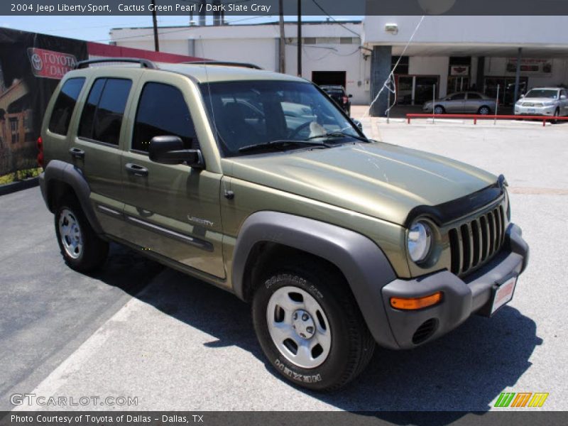 Cactus Green Pearl / Dark Slate Gray 2004 Jeep Liberty Sport